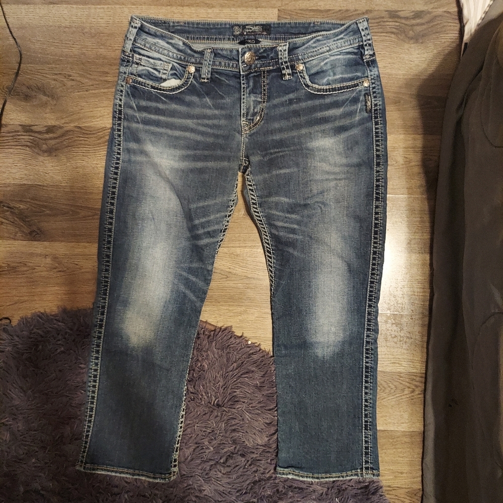 Silver capris